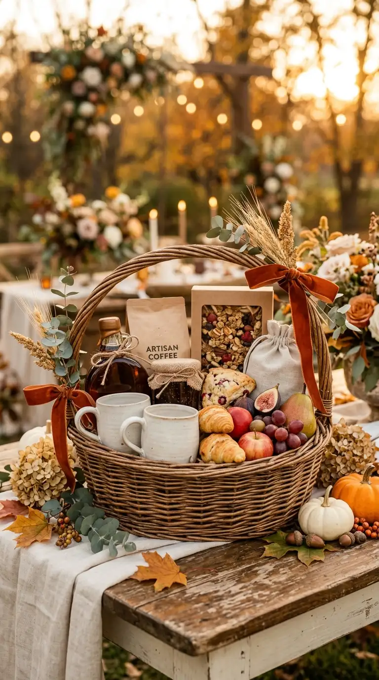 Autumn Inspired Gourmet Breakfast Basket