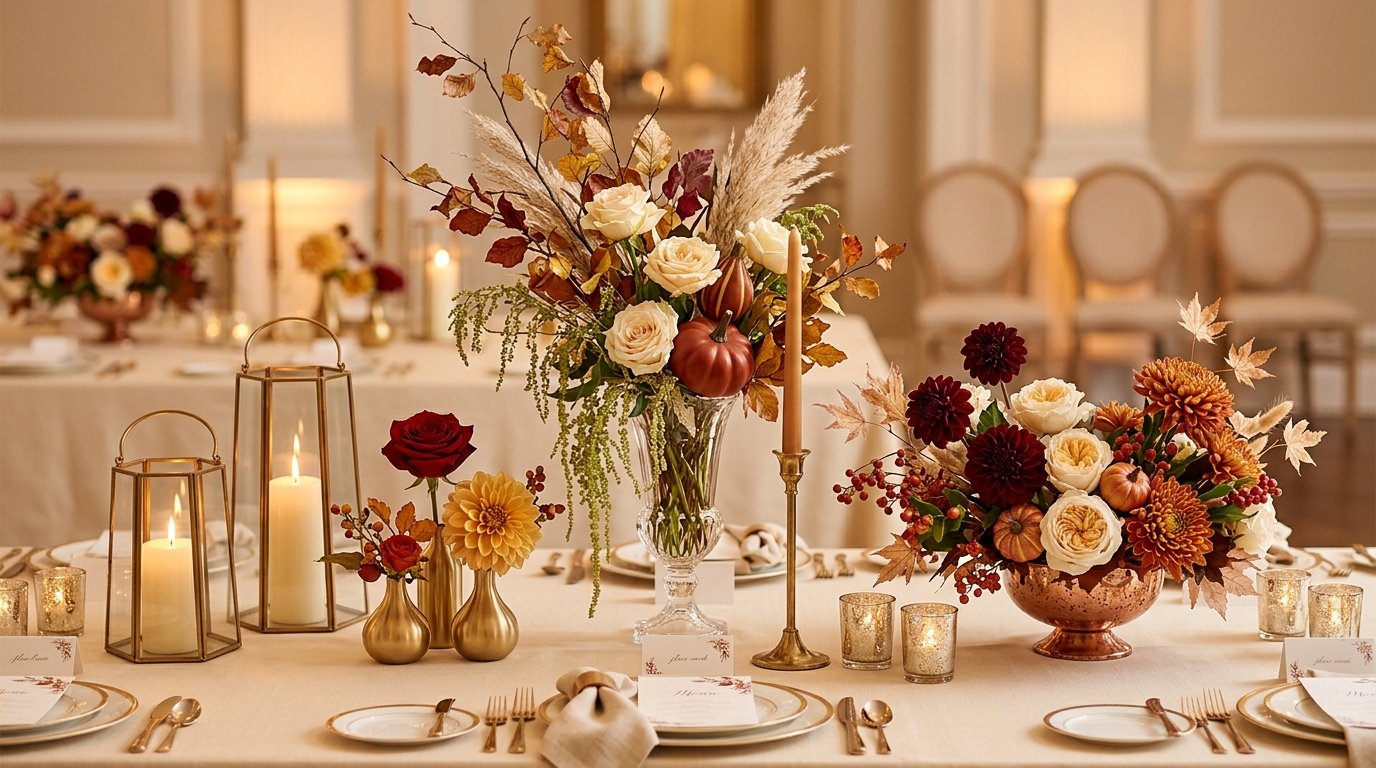 Best Fall Wedding Centerpieces