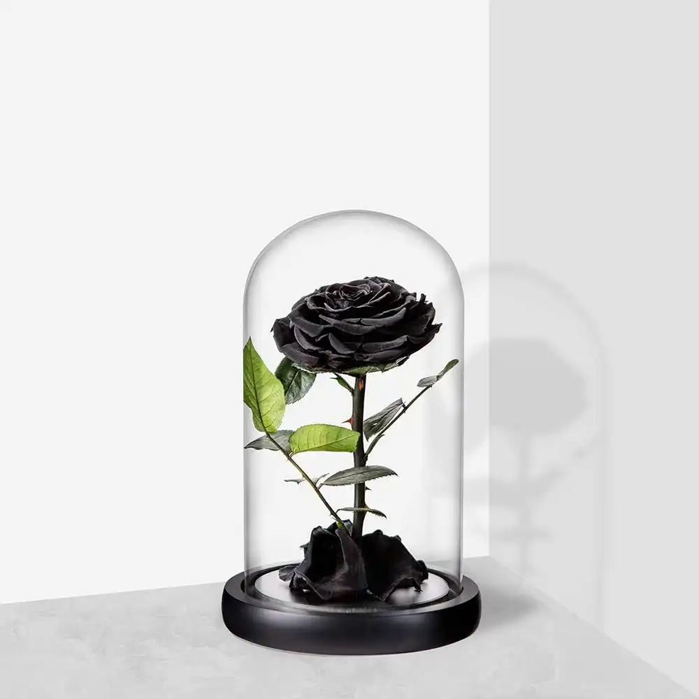 Black Rose Crystal Compote
