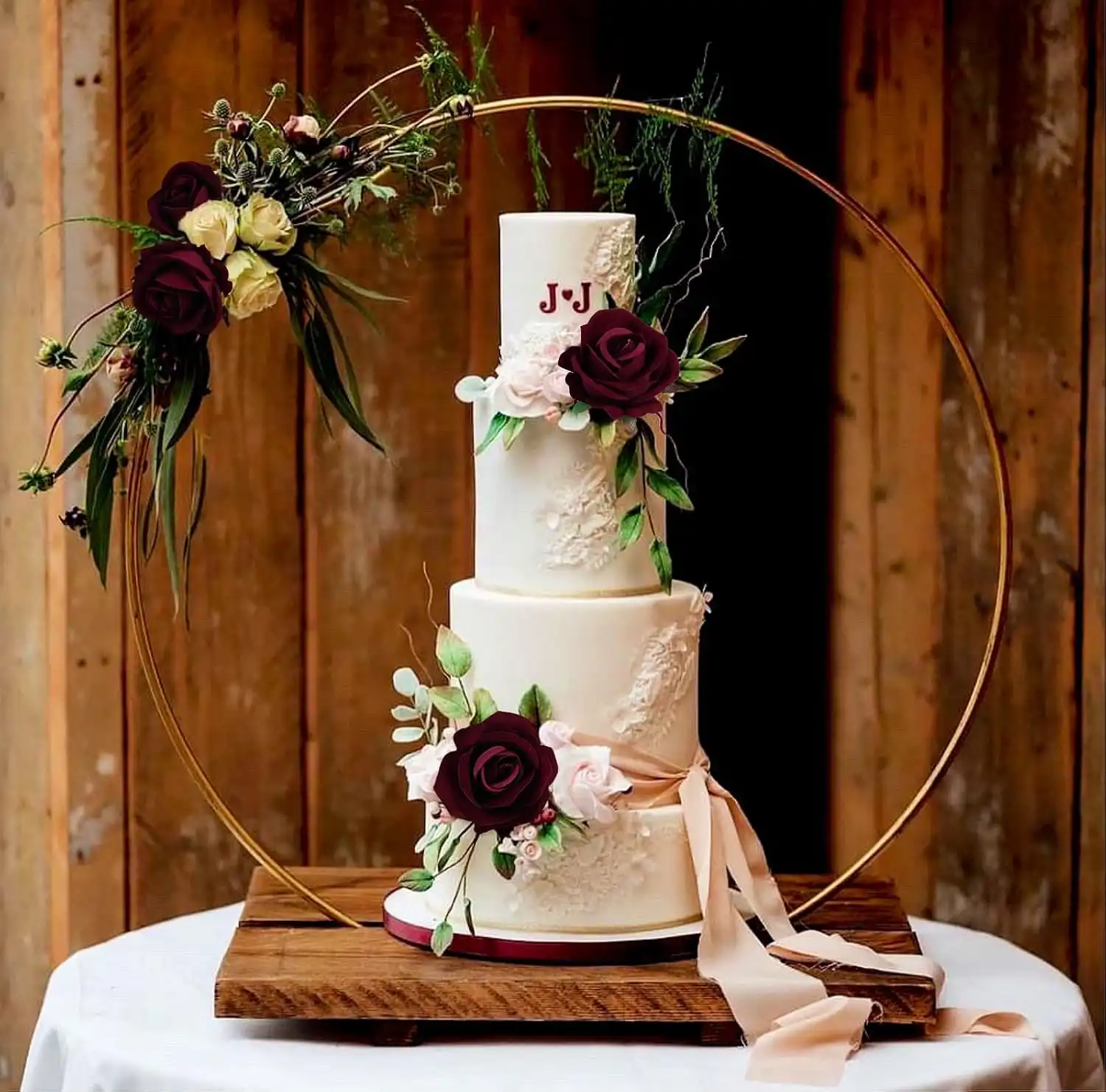 Burgundy Rose Velvet Compote