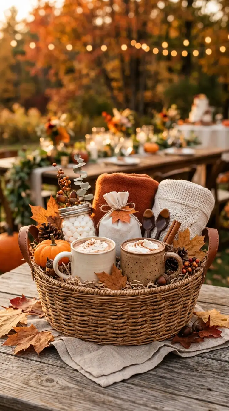 Cozy Couples Hot Cocoa Basket