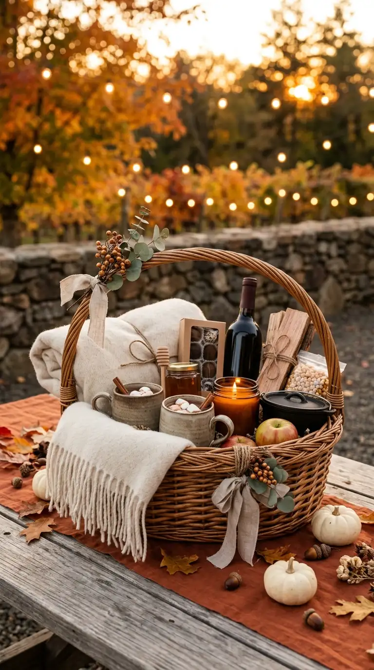 Cozy Fall Date Night Basket