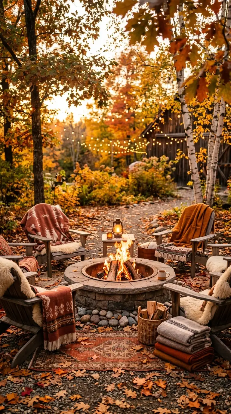 Cozy Outdoor Fire Pit Lounge