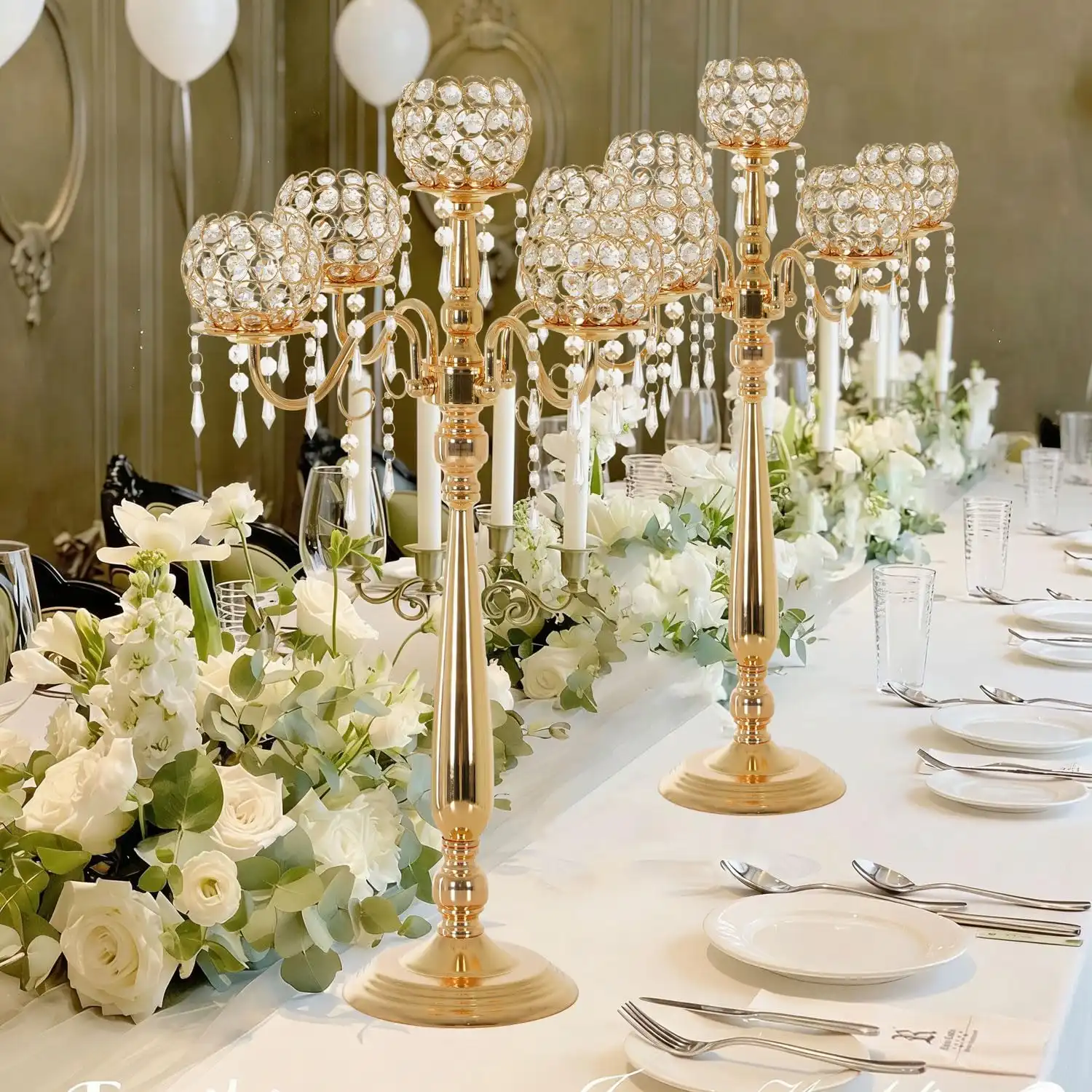 Crystal Chandelier Table Accents