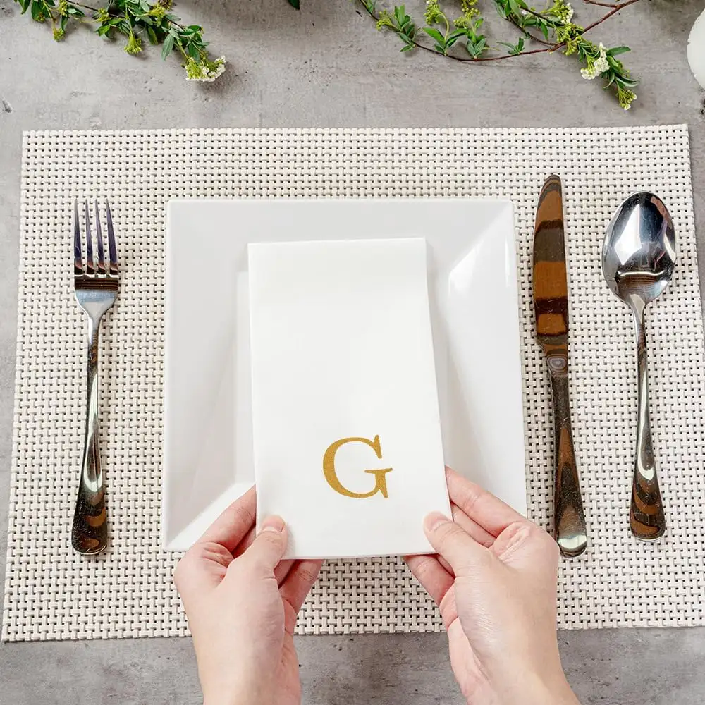 Custom Monogrammed Linen Napkins