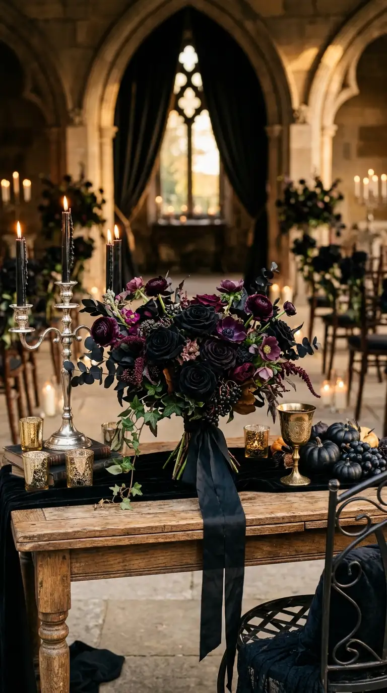 Dramatic Black Rose Bouquets