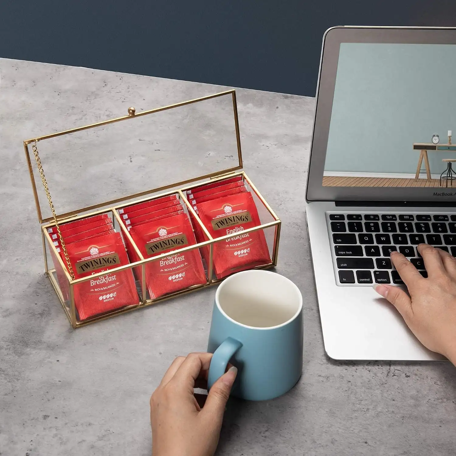 Gold Trimmed Tea Gift Boxes