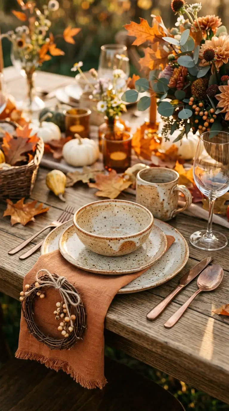 Handcrafted Stoneware Dinnerware Gift Set