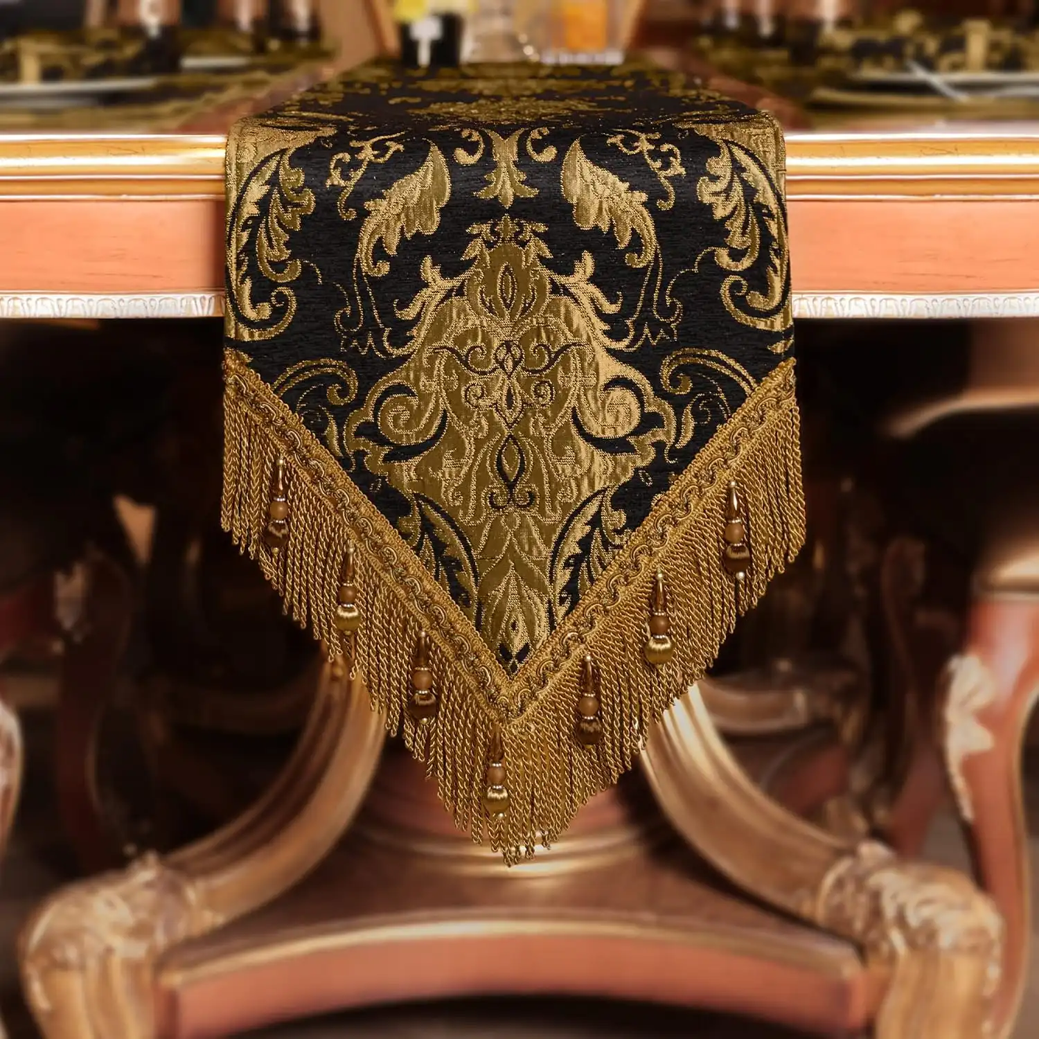 Loom and Mill Luxury Vintage Chenille Table Runner