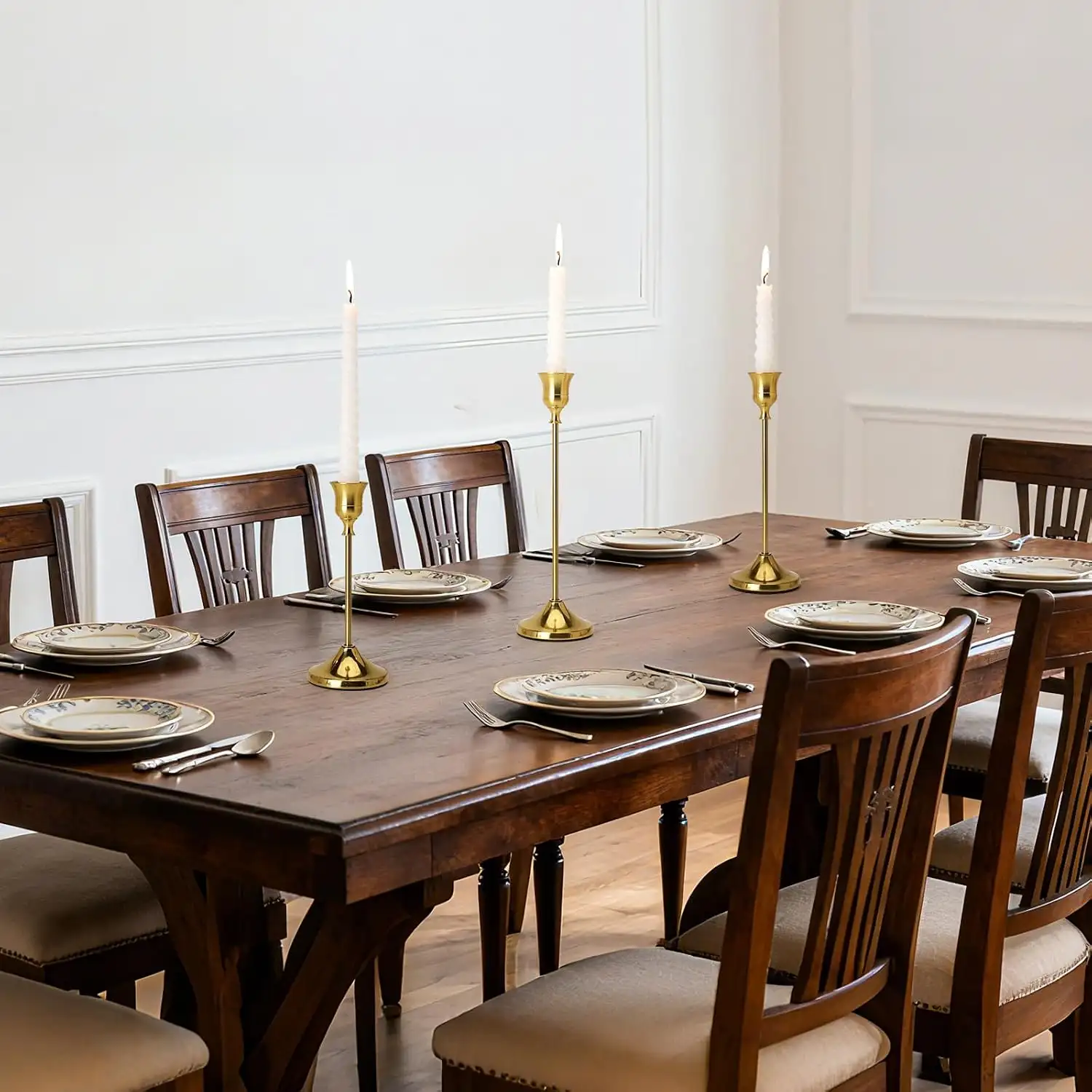 Mixed Metal Candlestick Holder Sets