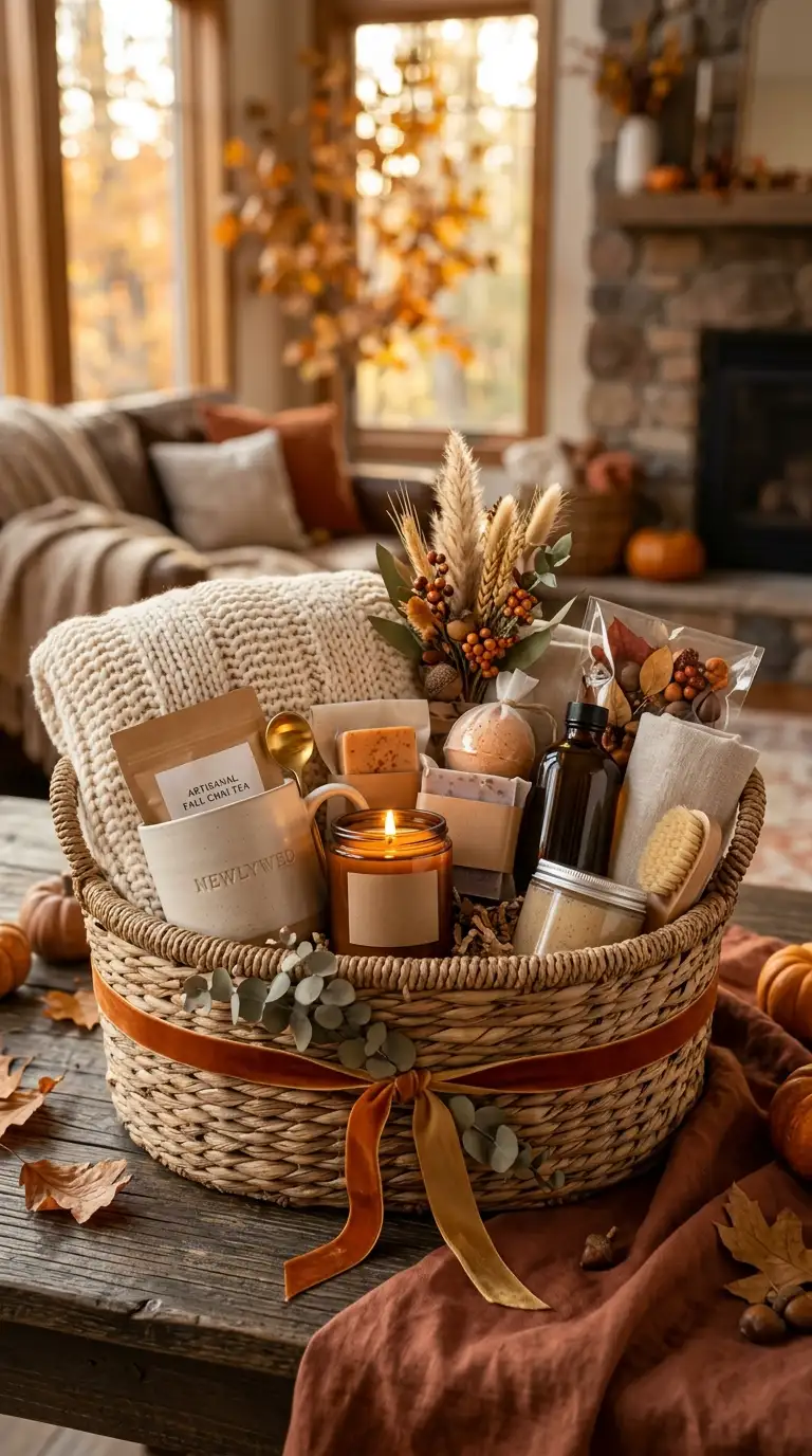 Newlywed Home Spa Gift Basket