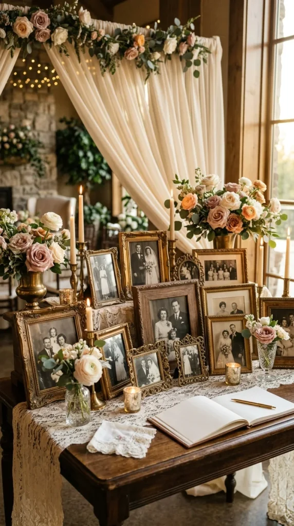 Nostalgic Family Photo Display