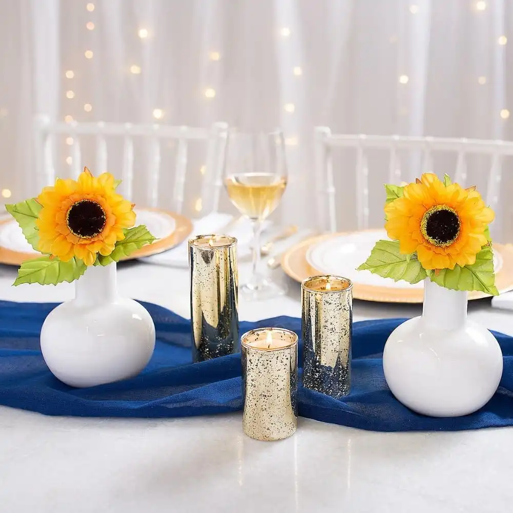 Ornate Gold Candle Cup Displays