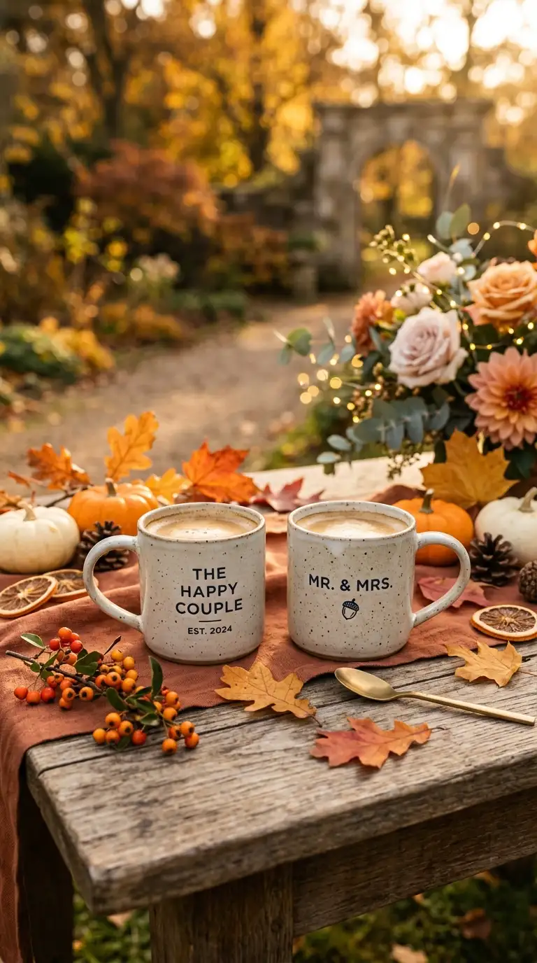 Personalized Ceramic Coffee Mug Set
