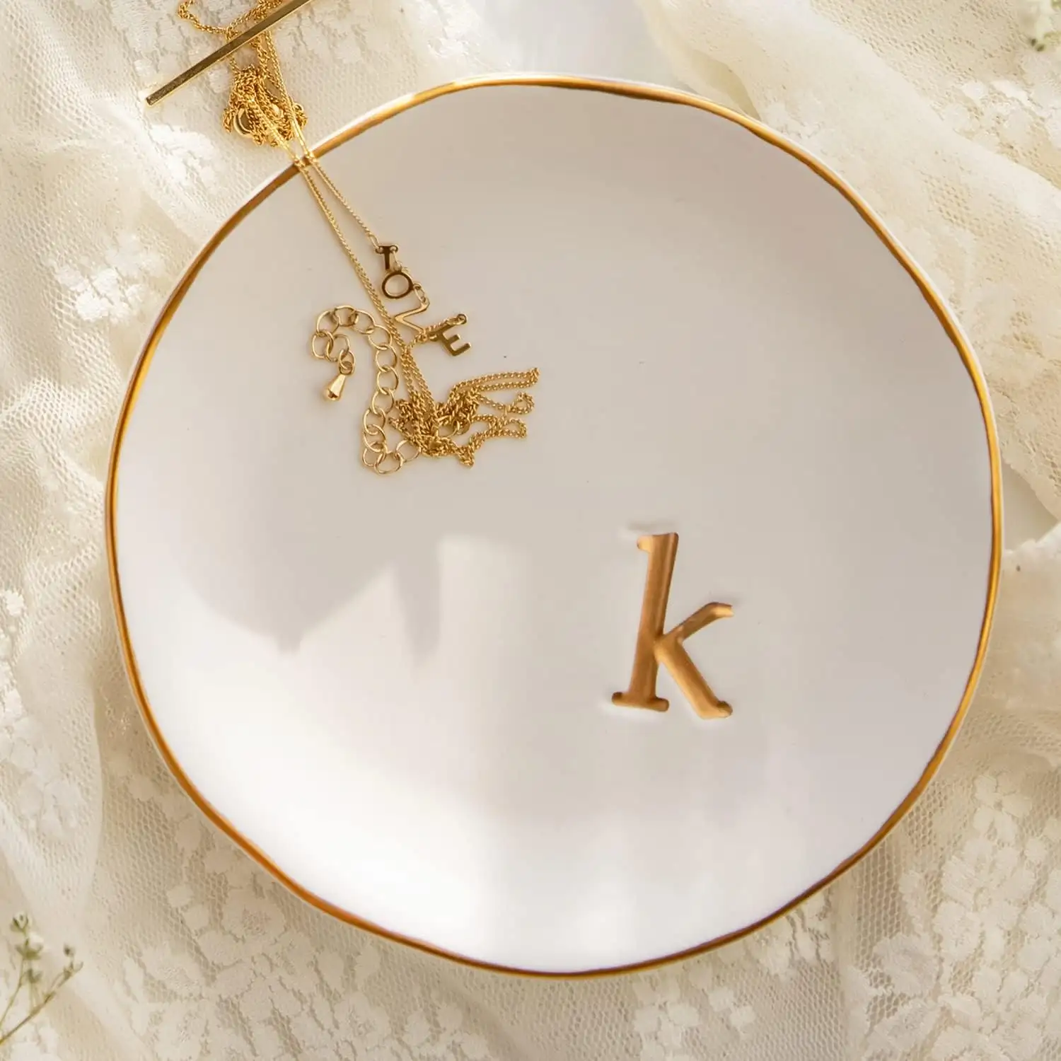 Personalized Crystal Jewelry Dishes