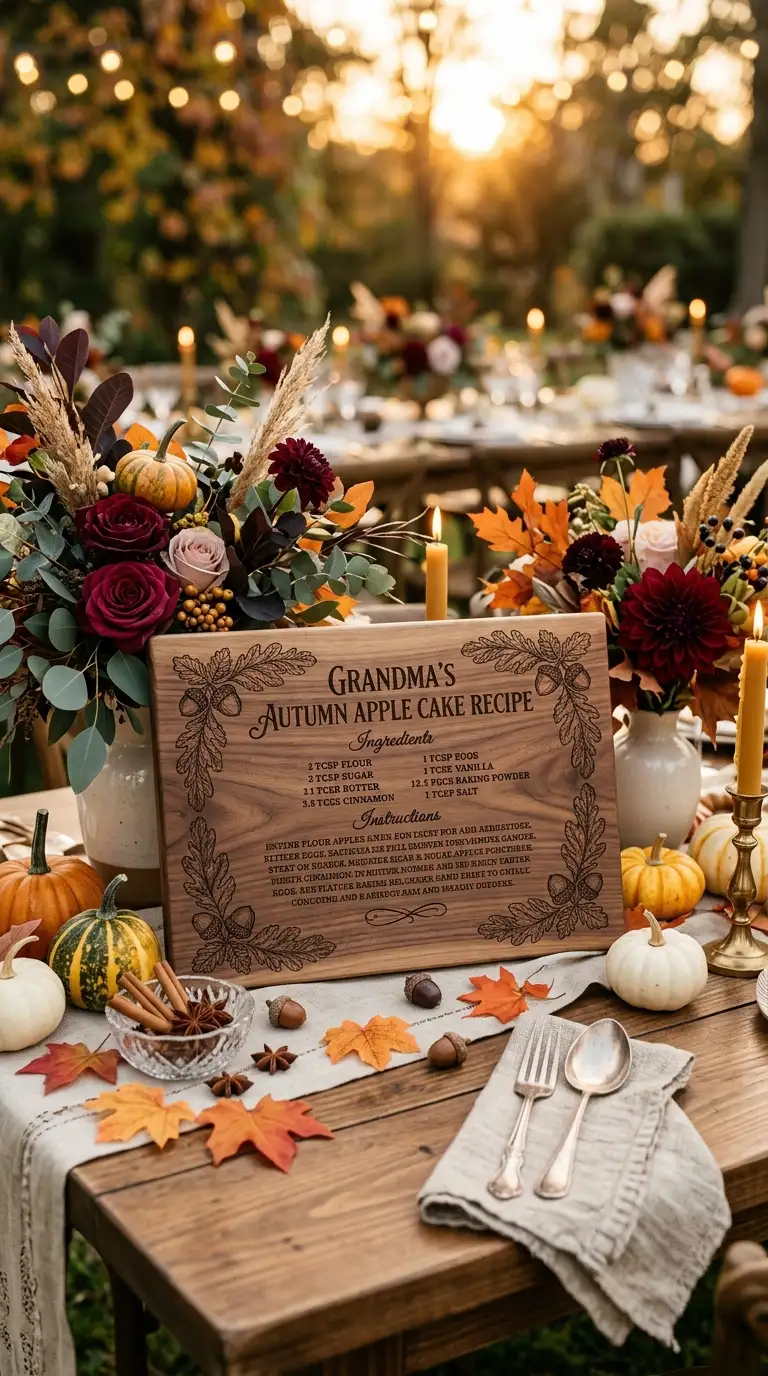 Personalized Family Recipe Cutting Board