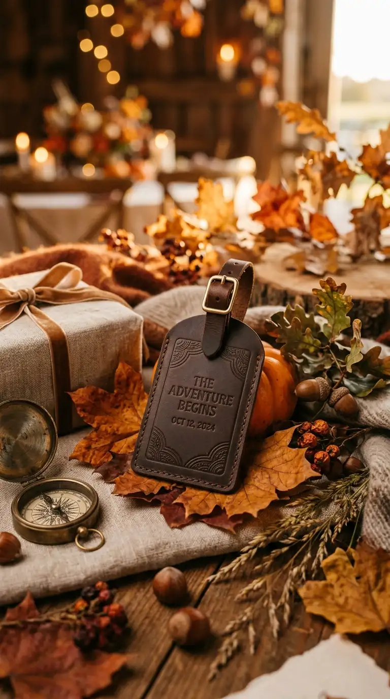 Personalized Leather Travel Luggage Tags