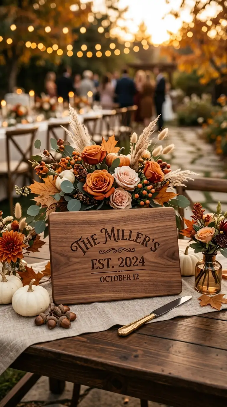 Personalized Wedding Date Cutting Board