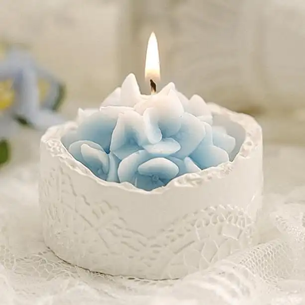 Romantic Hydrangea Candle Clusters