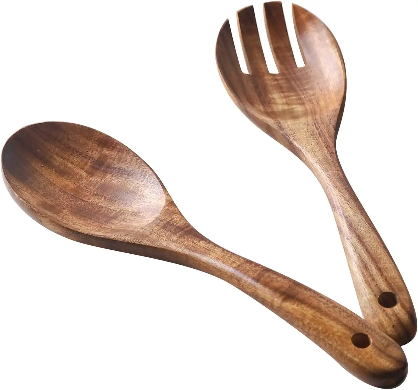Rustic Wood Salad Servers
