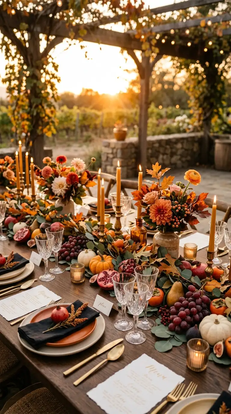 Seasonal Fruit Wedding Table Styling