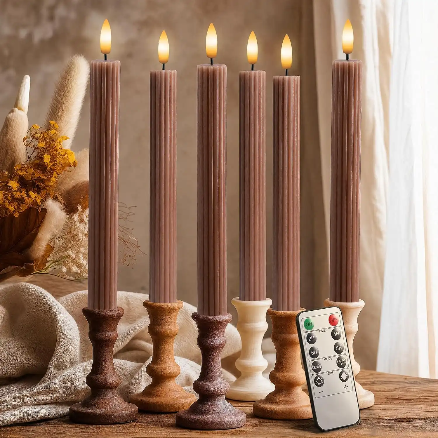 Taper Style LED Candle Groupings