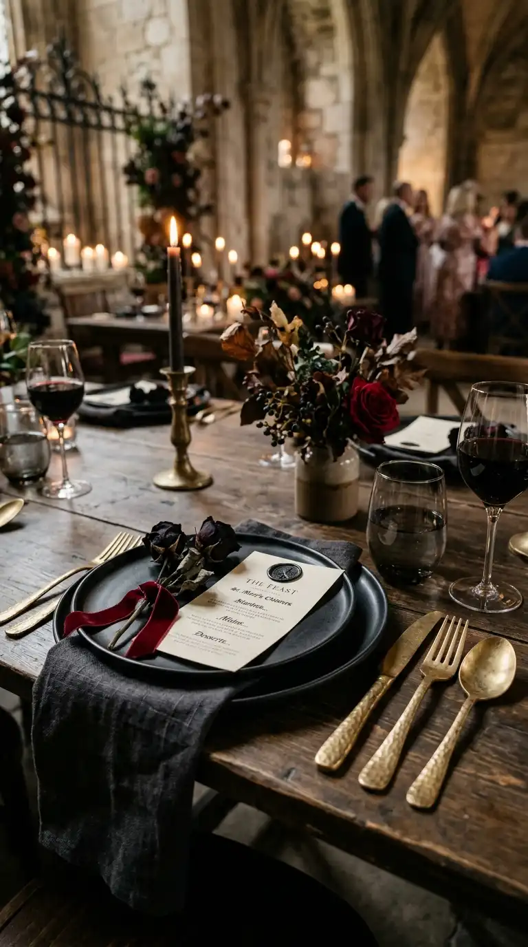 Aged Gold Place Settings