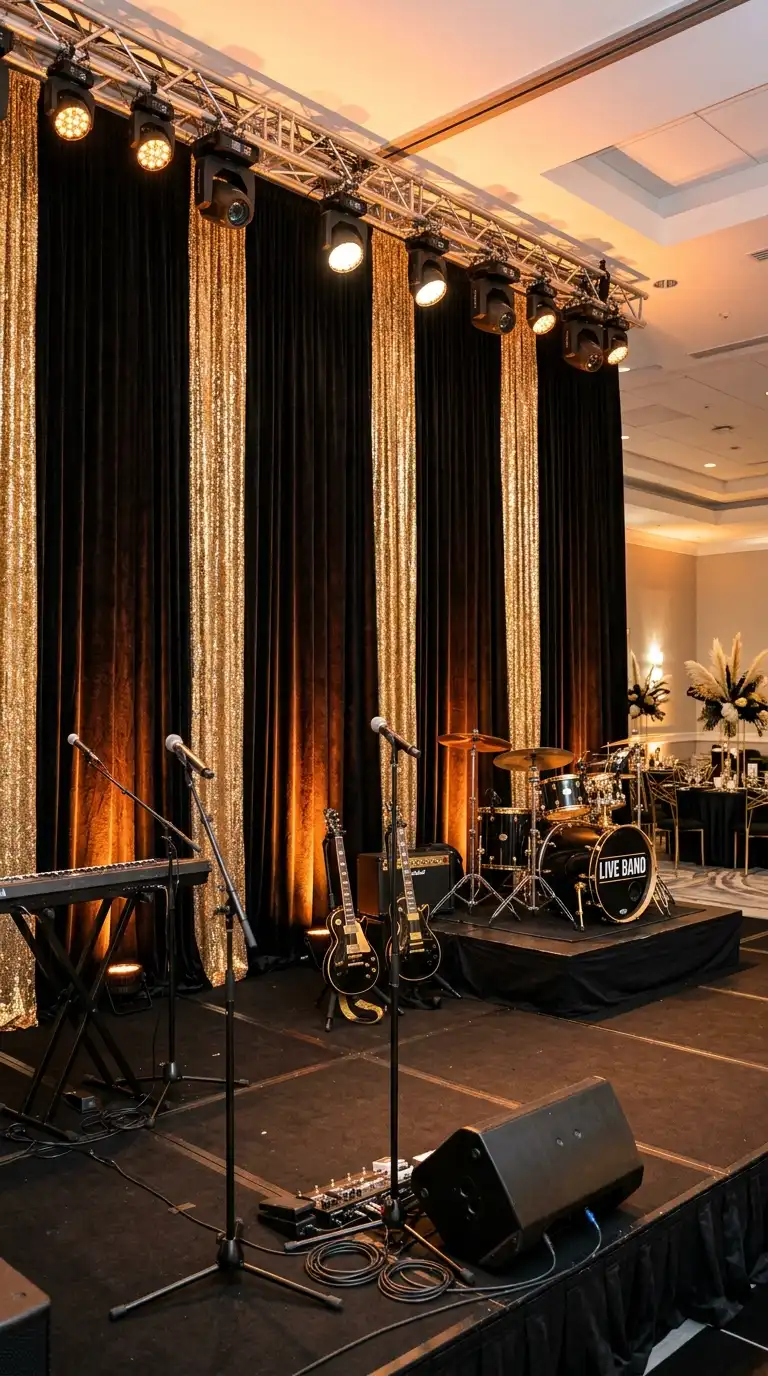 Black And Gold Stage