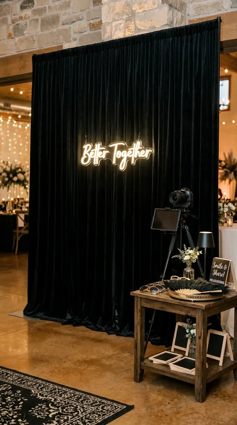 Black Statement Photo Booth