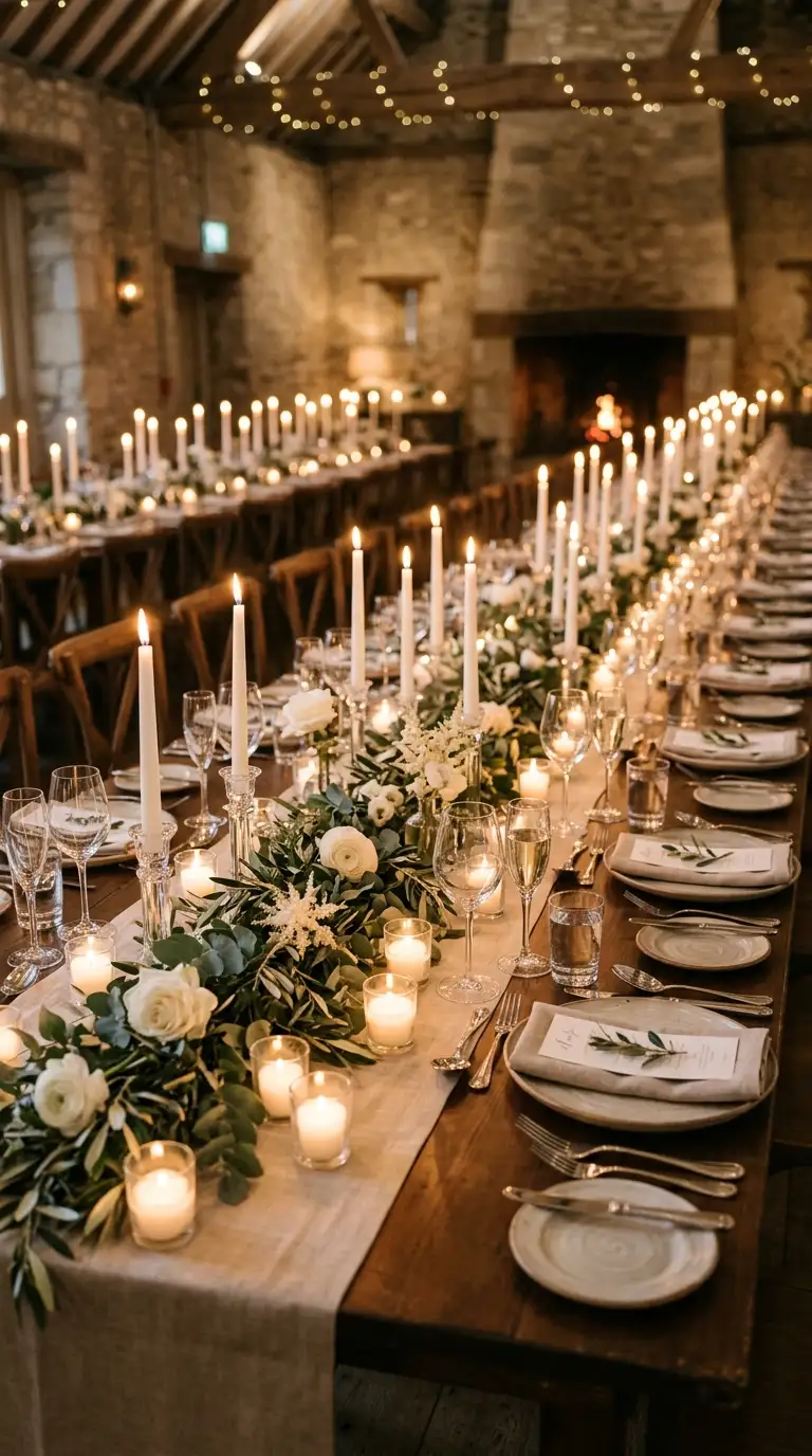 Candlelit Romantic Dinner Tables
