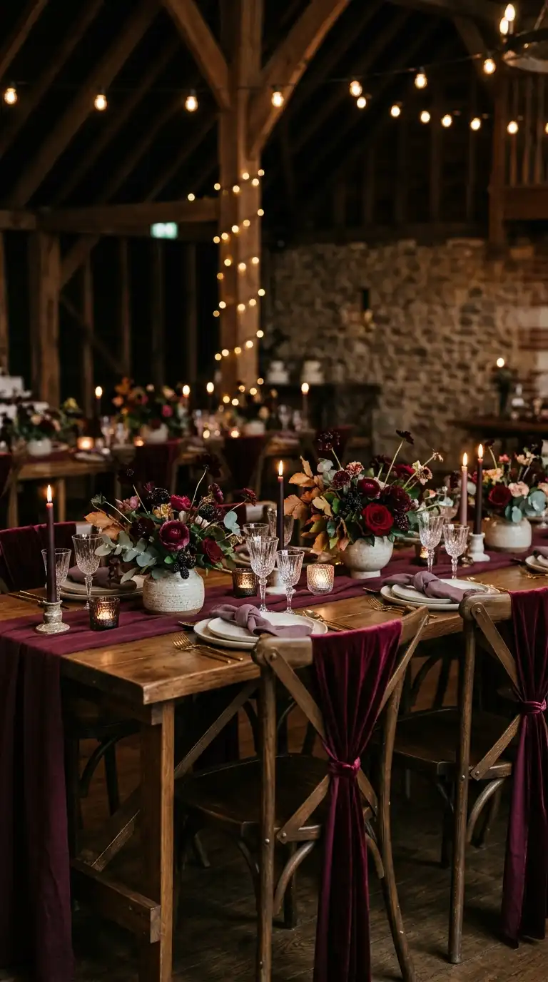 Chocolate Brown Wine Red