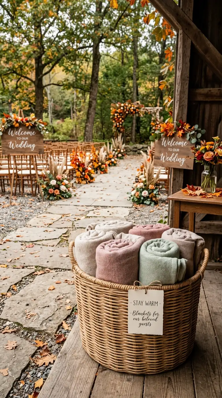 Cozy Blanket Guest Baskets