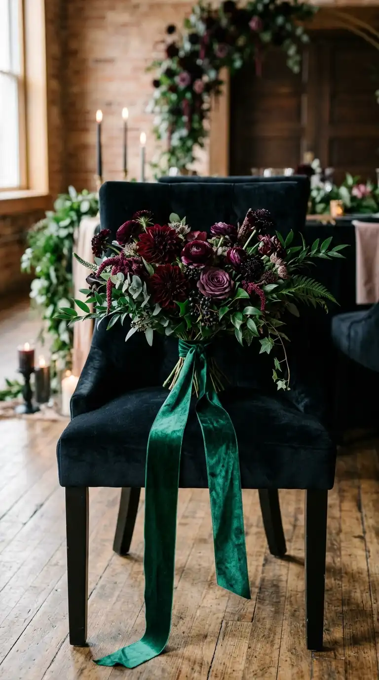 Emerald And Black Accents