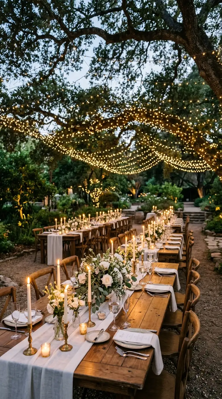 Ethereal Garden Reception Setting