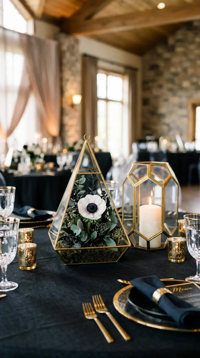 Gold Geometric Table Accents