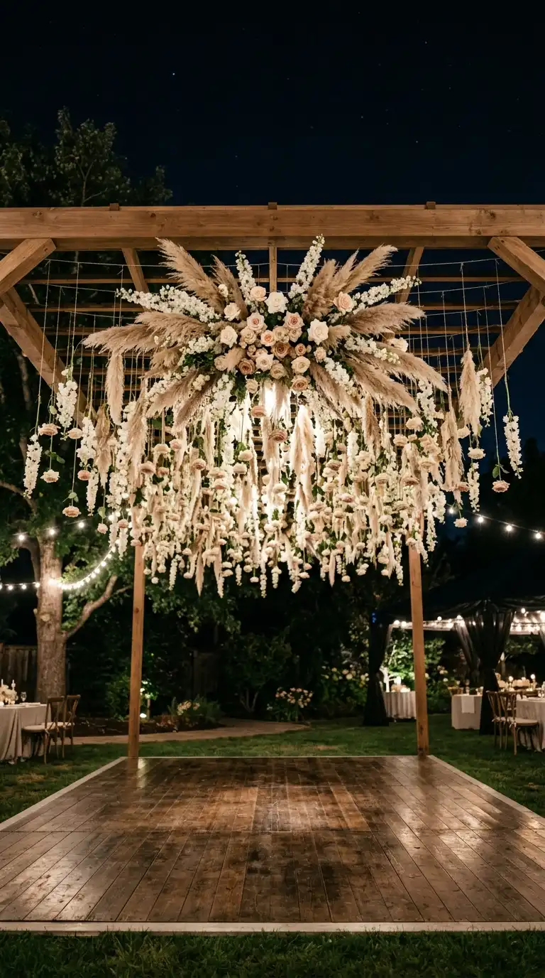 Hanging Floral Meadow Installation