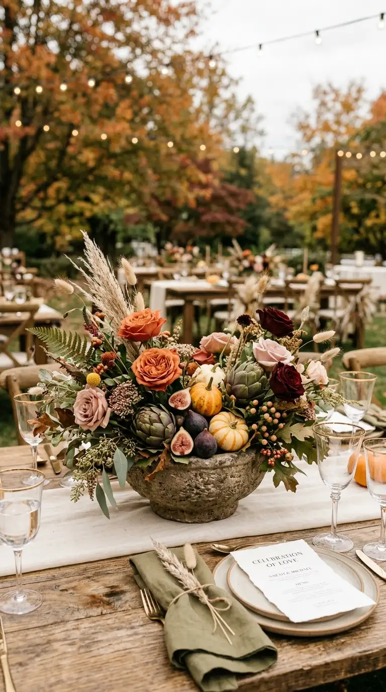 Harvest Inspired Floral Arrangements