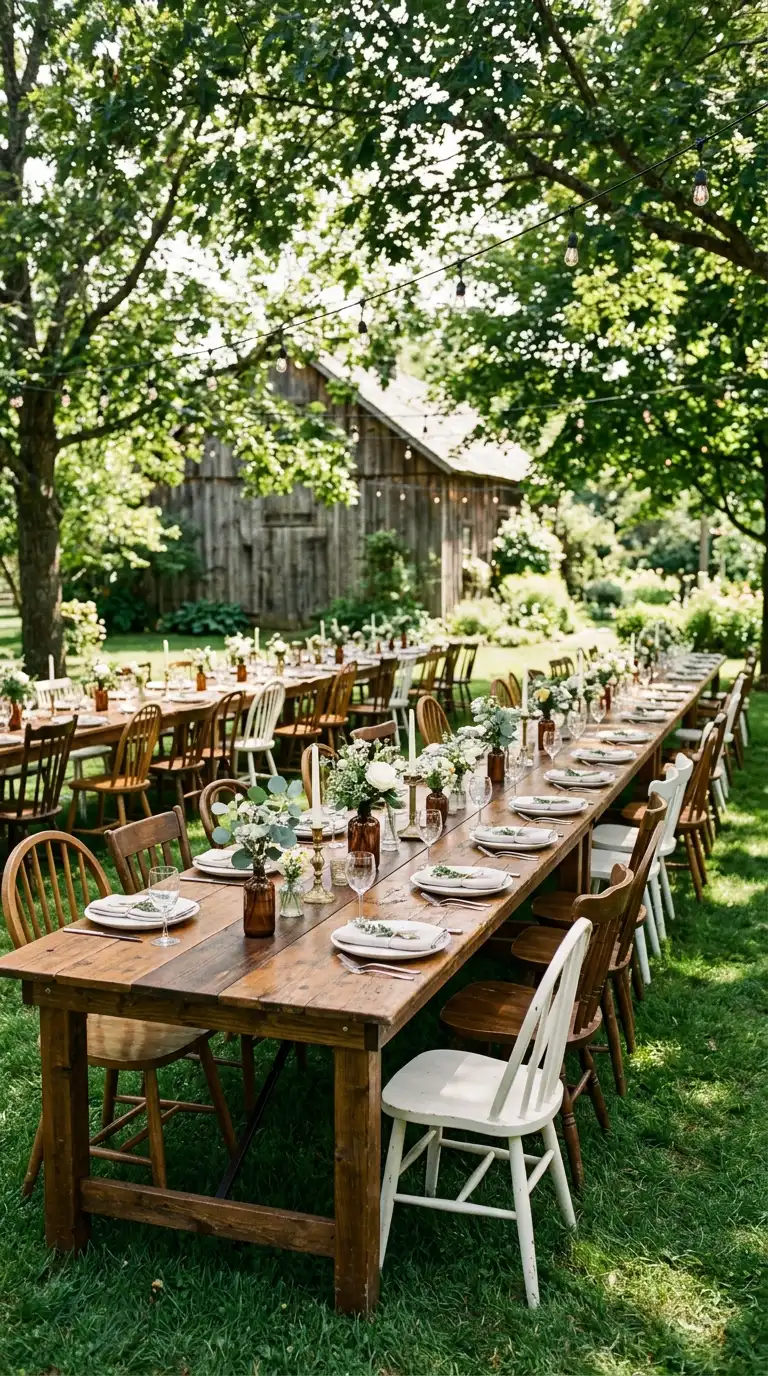 Long Farmhouse Dinner Tables