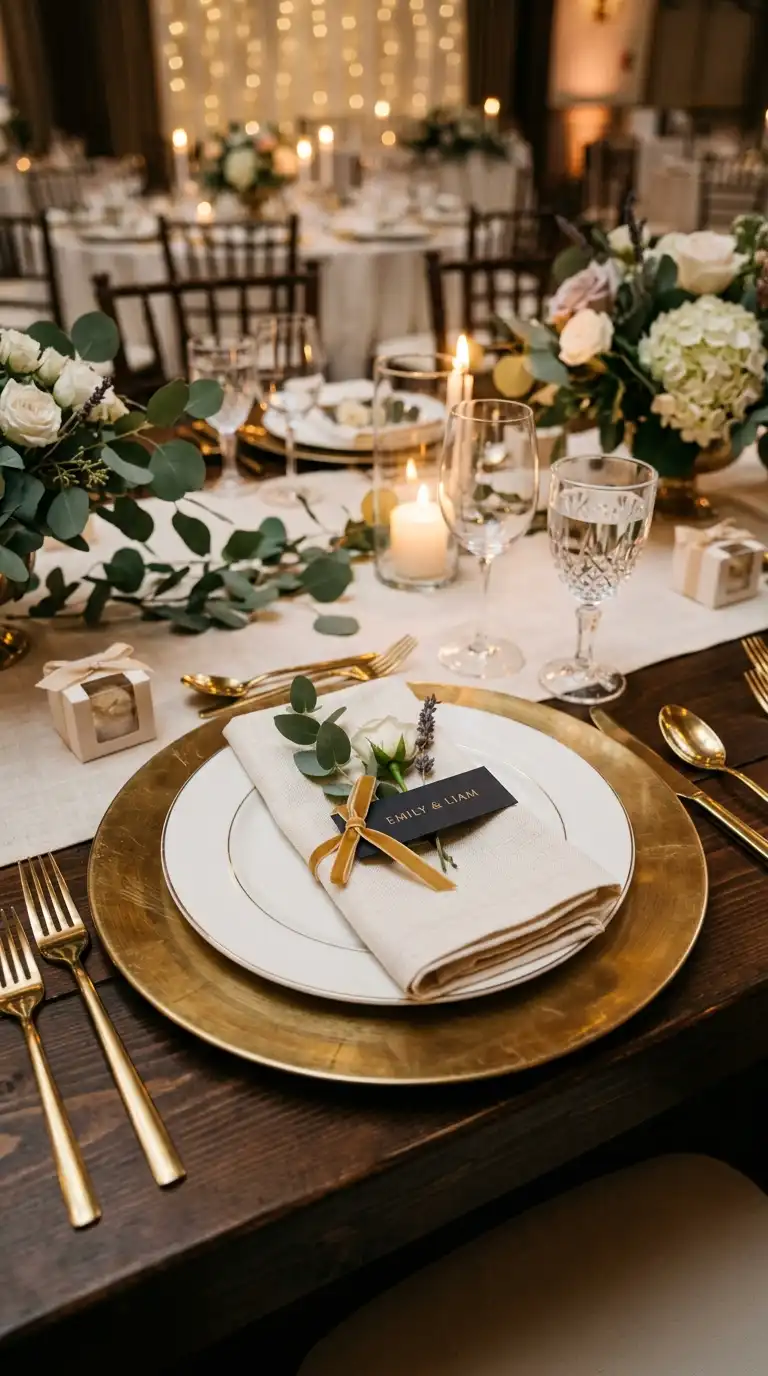 Luxe Metallic Charger Settings