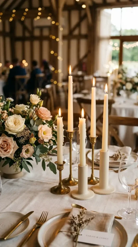 Mixed Height Taper Candle Clusters