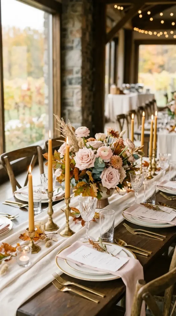 ochre and blush details