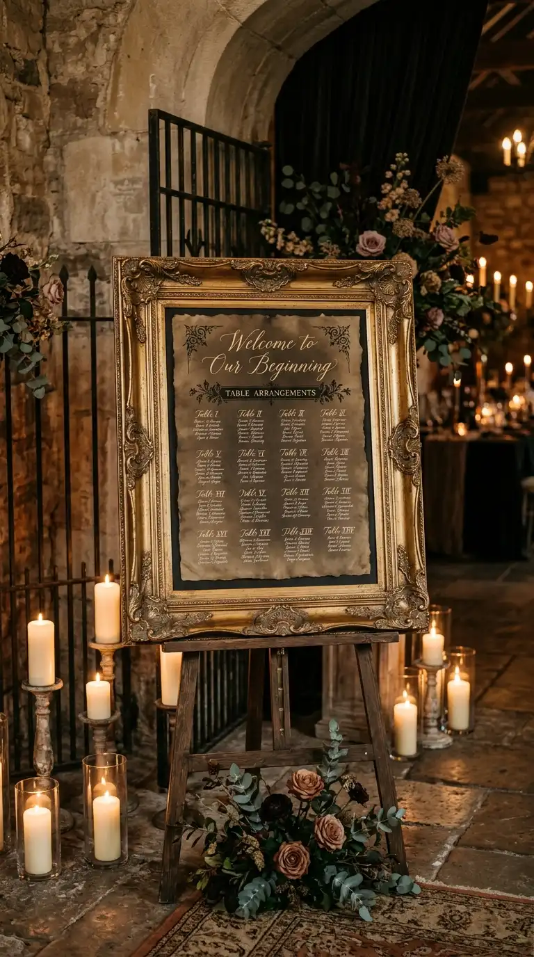 Ornate Gothic Seating Charts