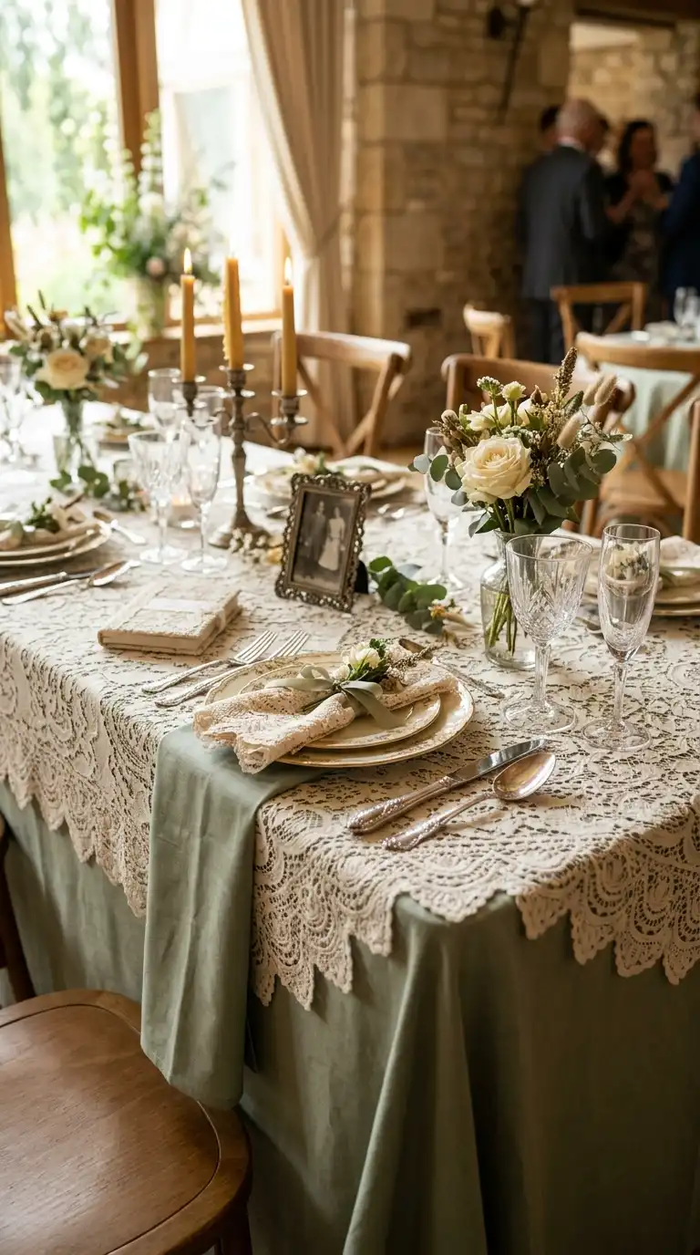 Ornate Lace Table Linens