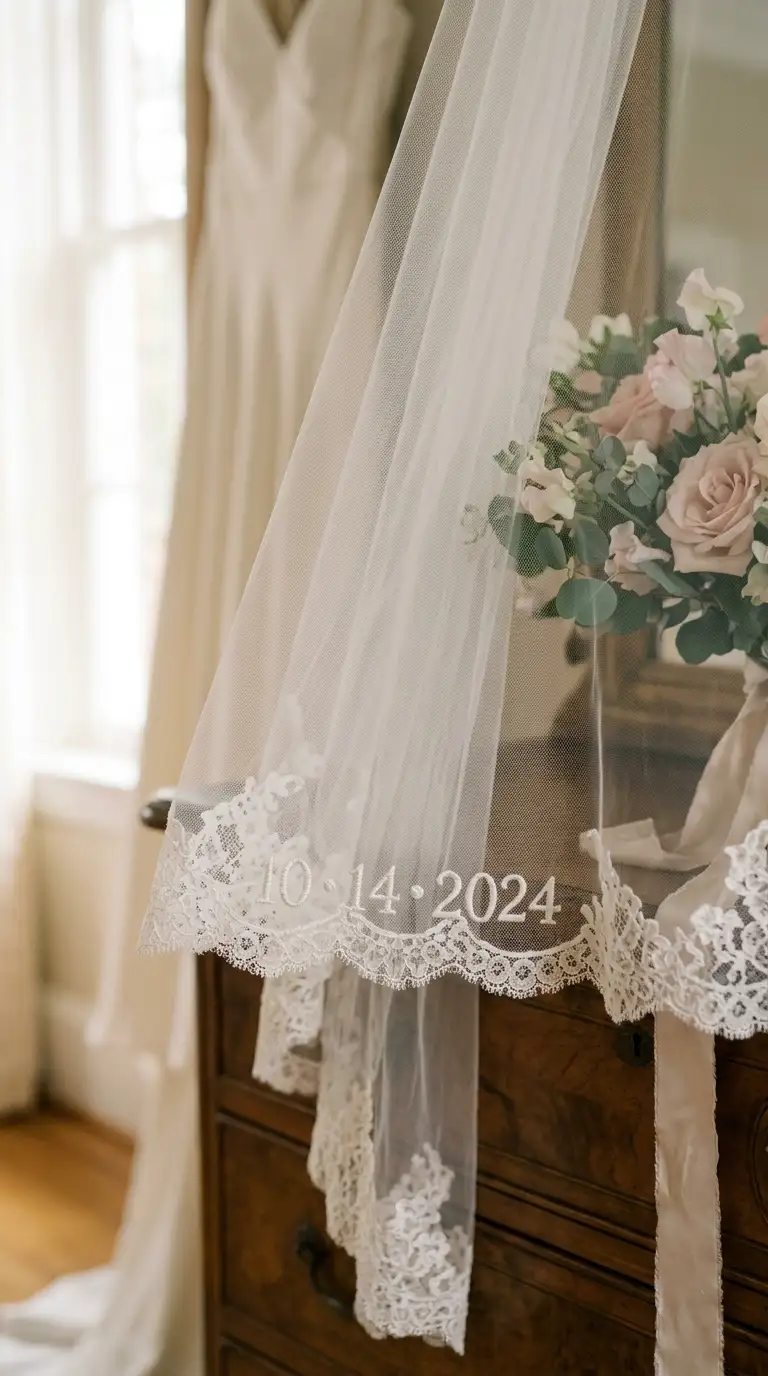 Personalized Embroidered Wedding Details