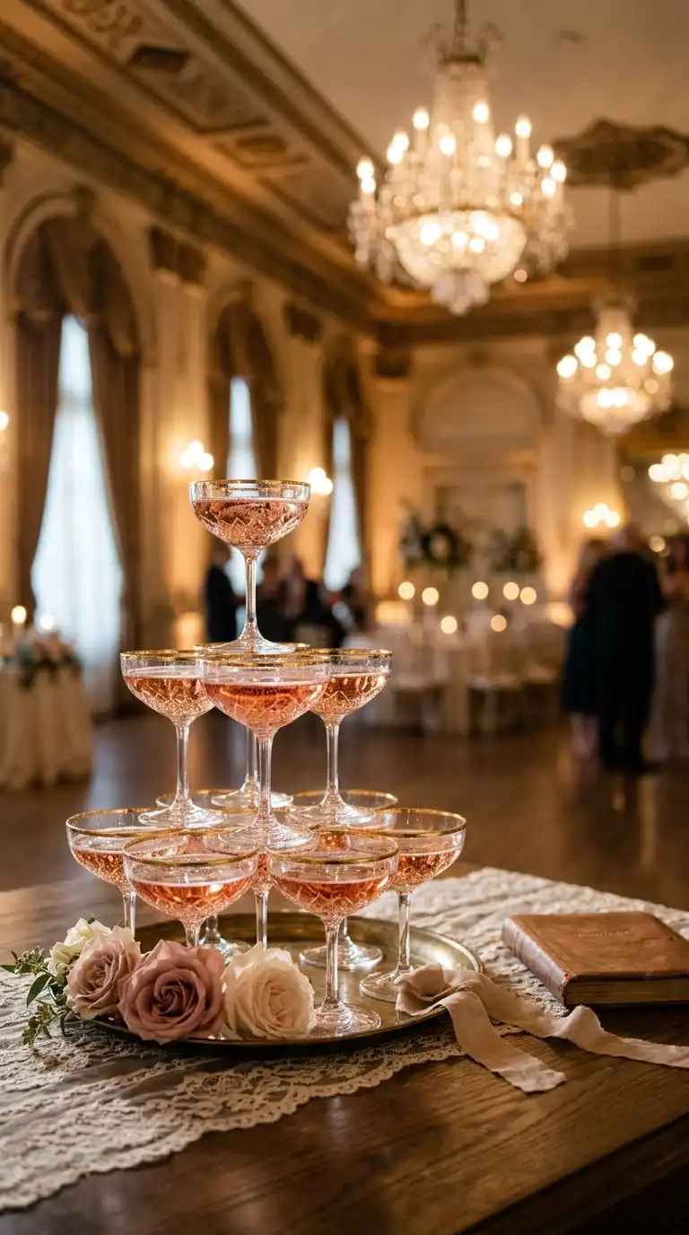 Retro Champagne Coupe Glasses