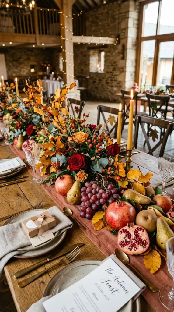 seasonal fruit table decorations