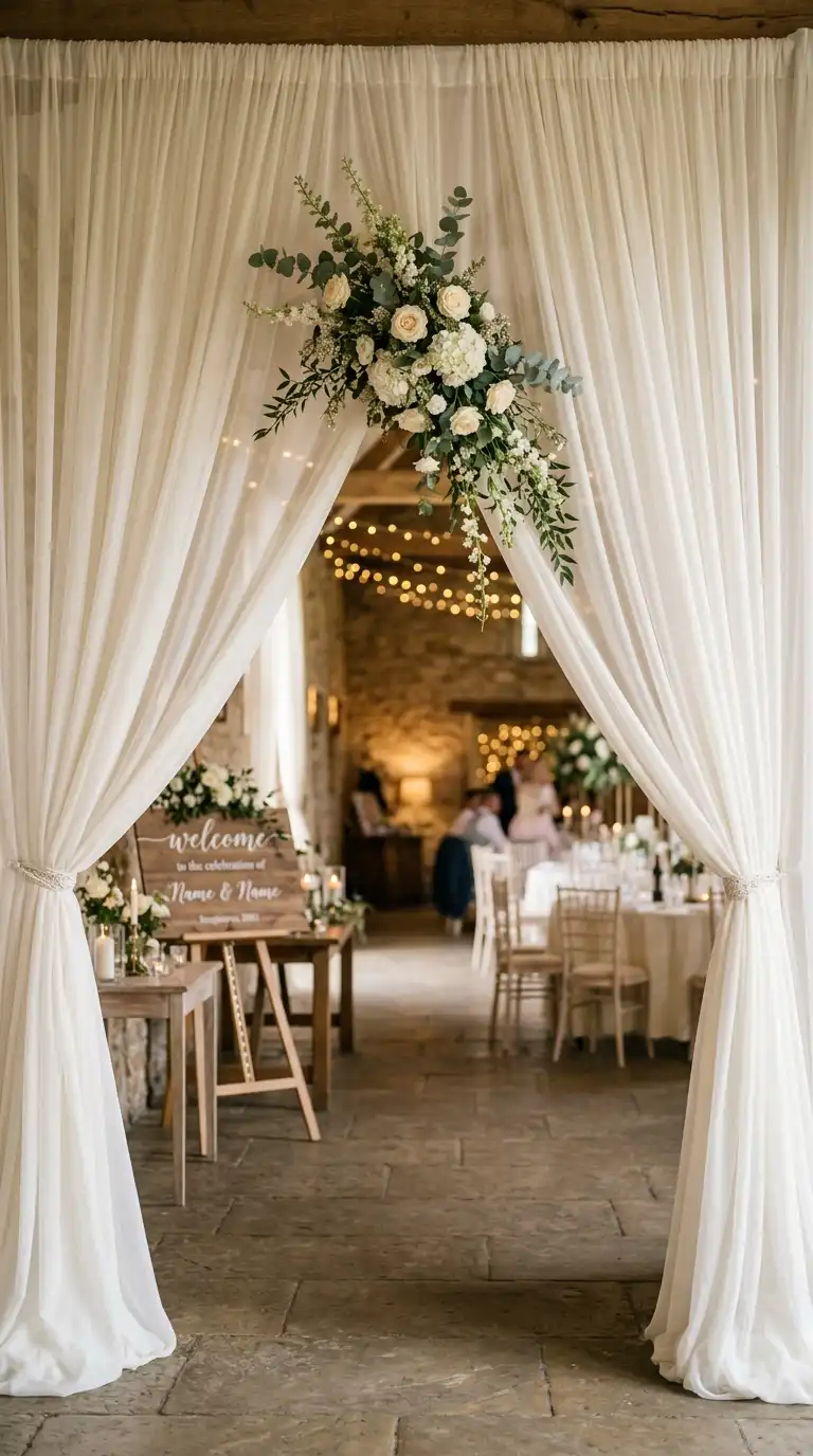 Soft Fabric Entrance Draping