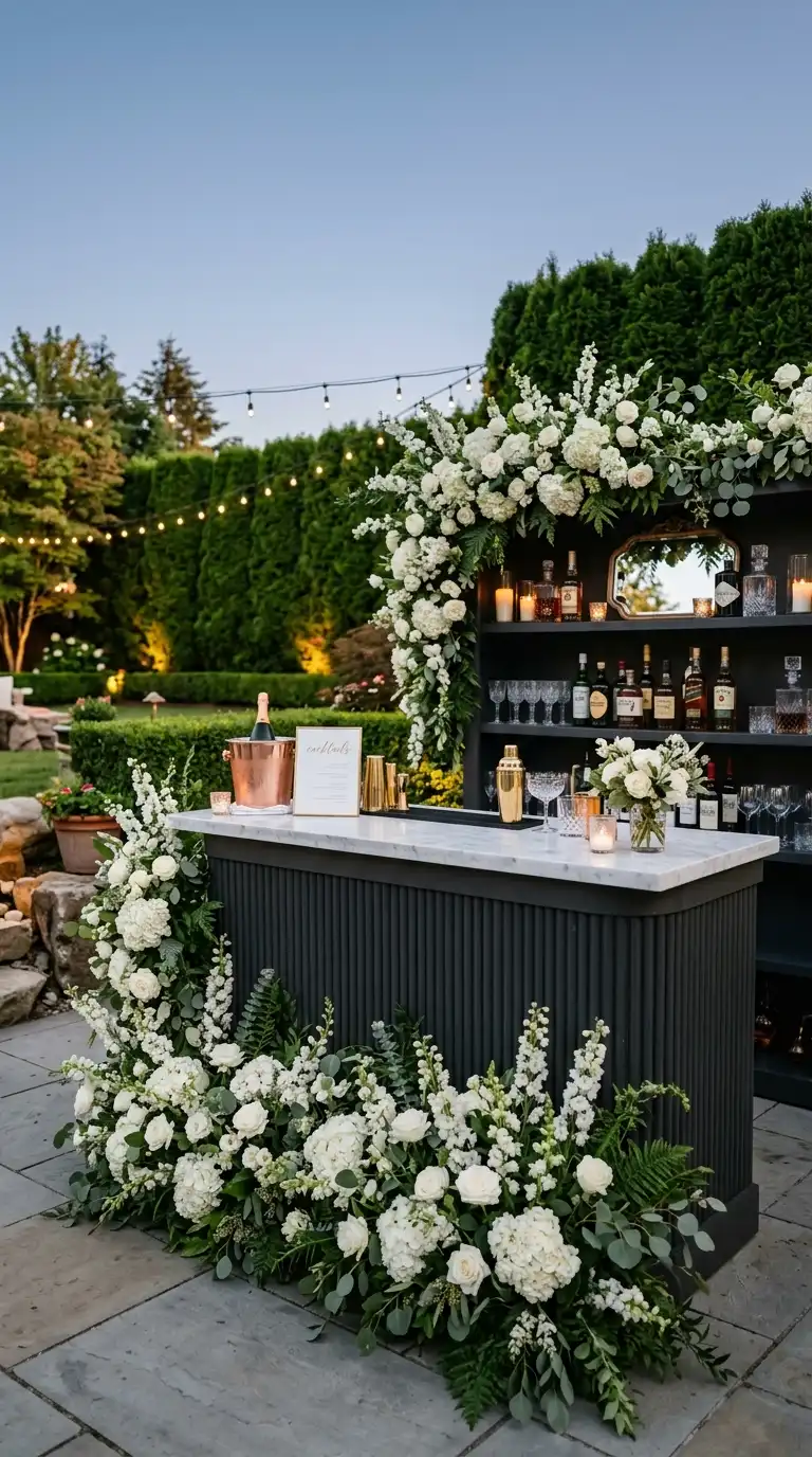 Statement Outdoor Reception Bar