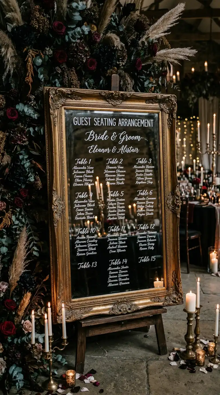 Vintage Mirror Seating Display