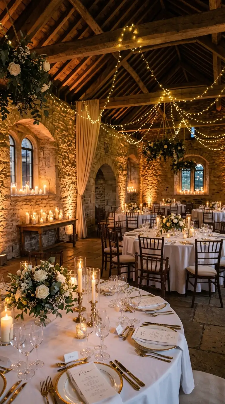 Warm Ambient Wedding Lighting